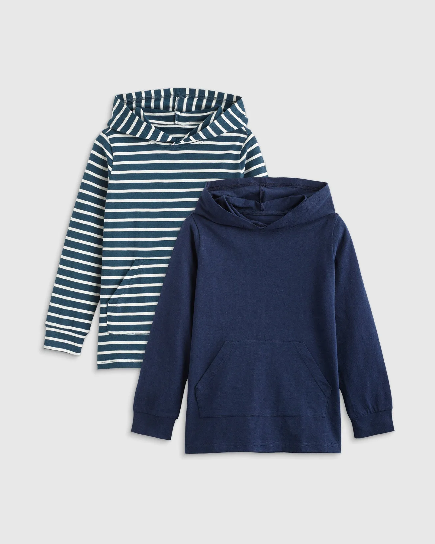 100% Organic Cotton Slub Hooded Tee 2 - Pack