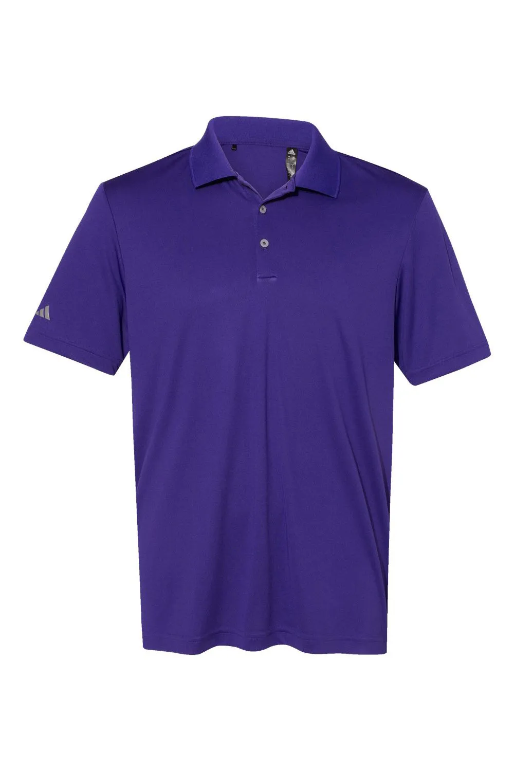 Adidas Mens Performance UPF 50  Short Sleeve Polo Shirt - Collegiate Purple - NEW