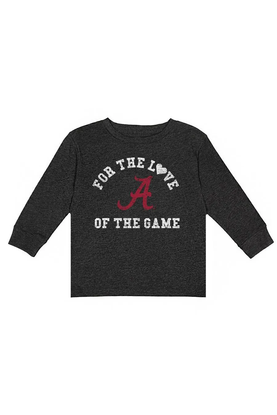 ALABAMA CRIMSON TIDE "FOR THE LOVE" CLASSIC GRAPHIC LONG SLEEVE CREW YOUTH TEE