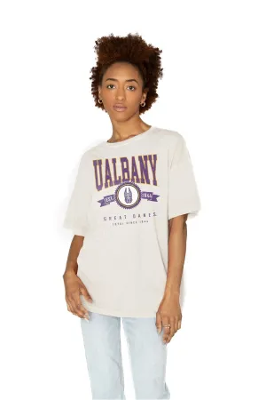 ALBANY GREAT DANES GET GOIN' OVERSIZED CREW NECK TEE