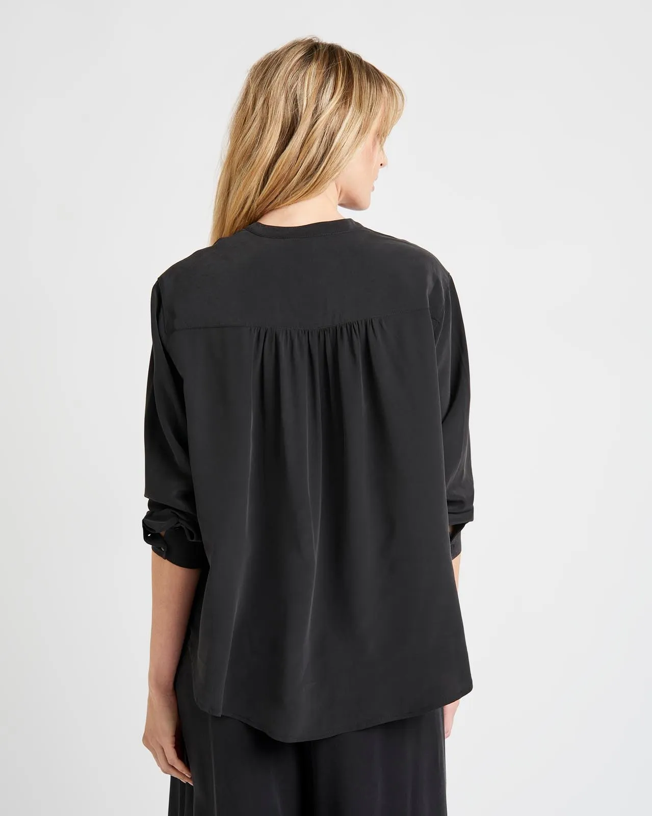 Alessandra Silk Button Down Shirt