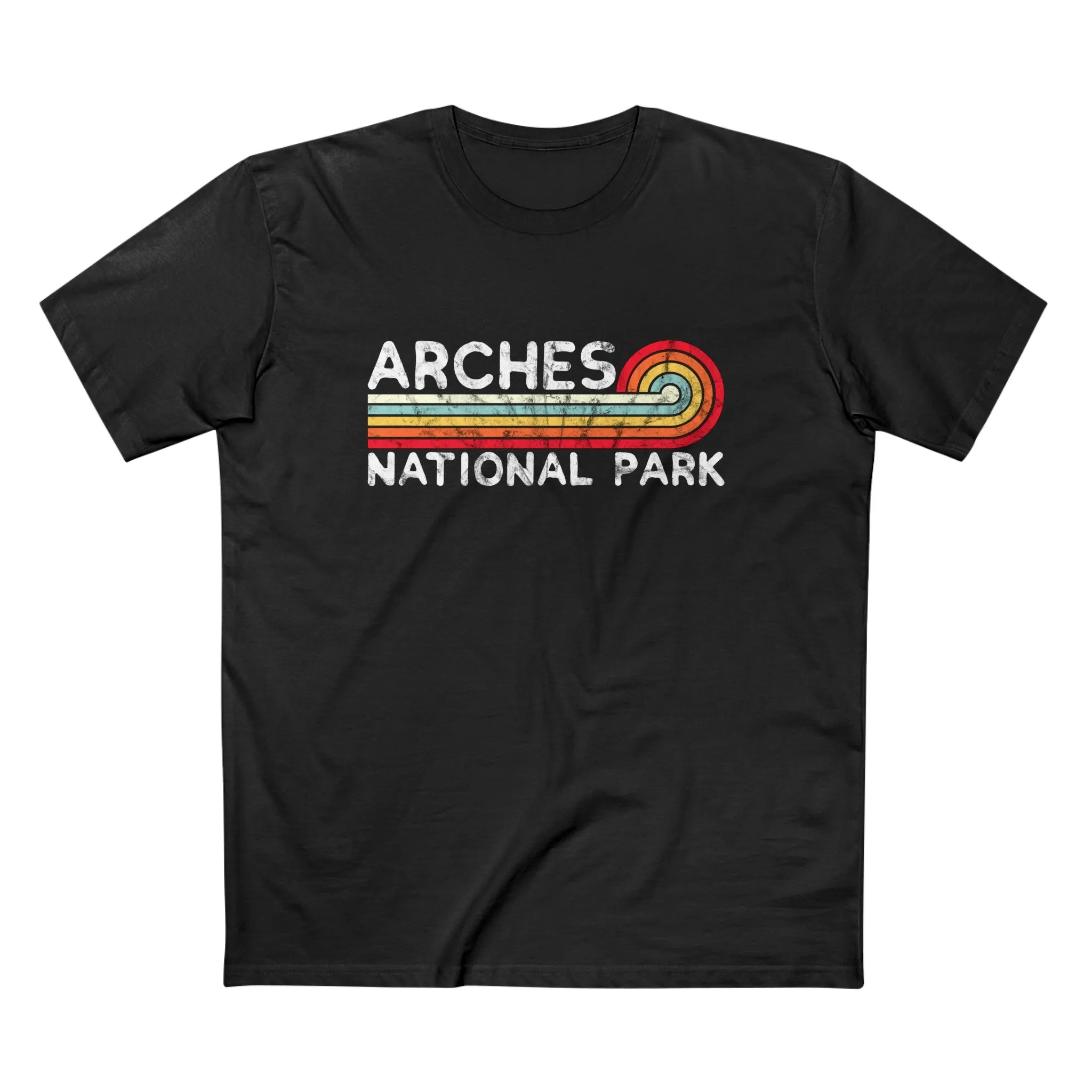 Arches National Park T-Shirt - Vintage Stretched Sunrise