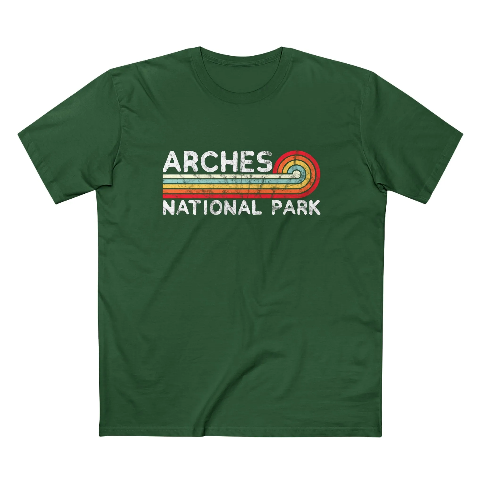 Arches National Park T-Shirt - Vintage Stretched Sunrise