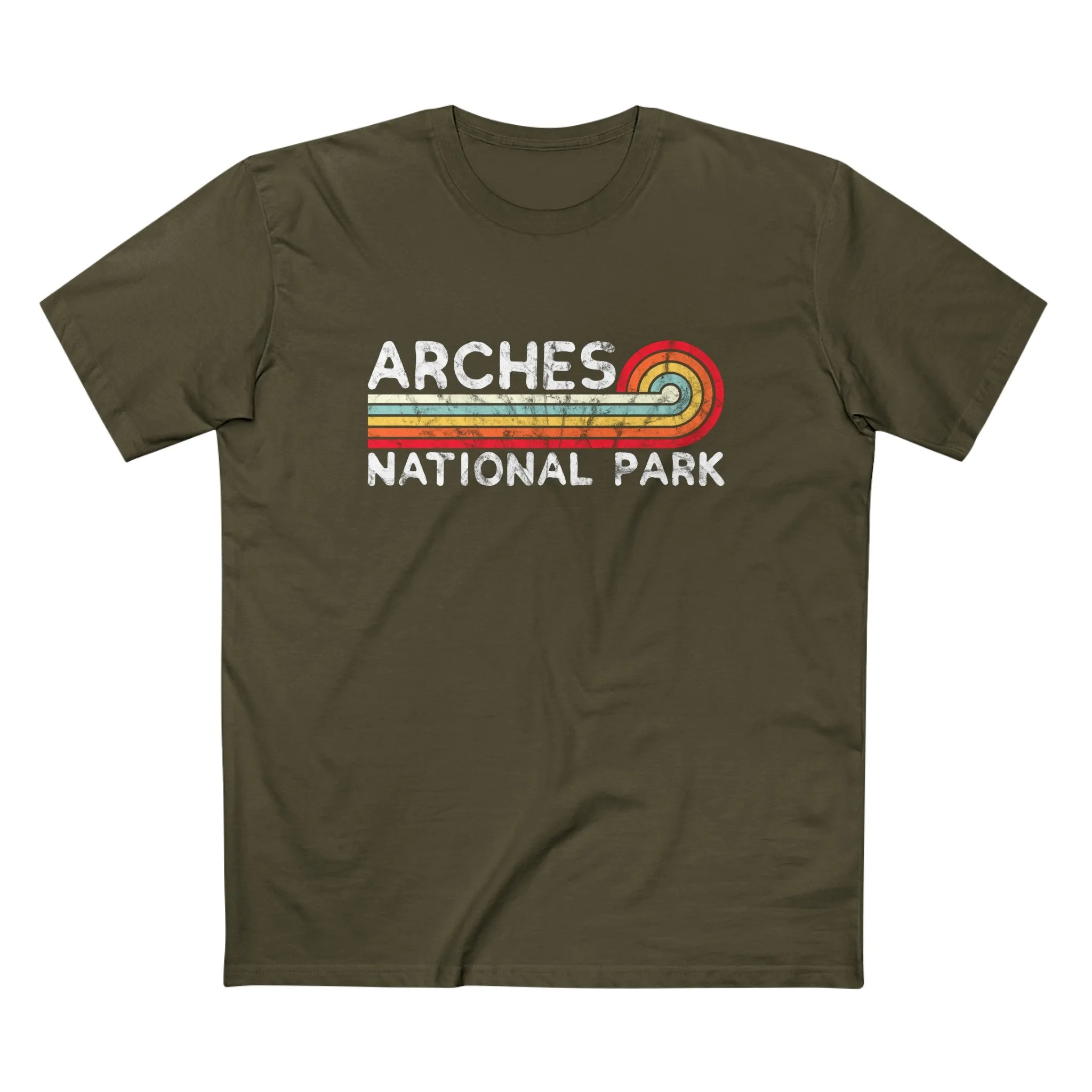 Arches National Park T-Shirt - Vintage Stretched Sunrise