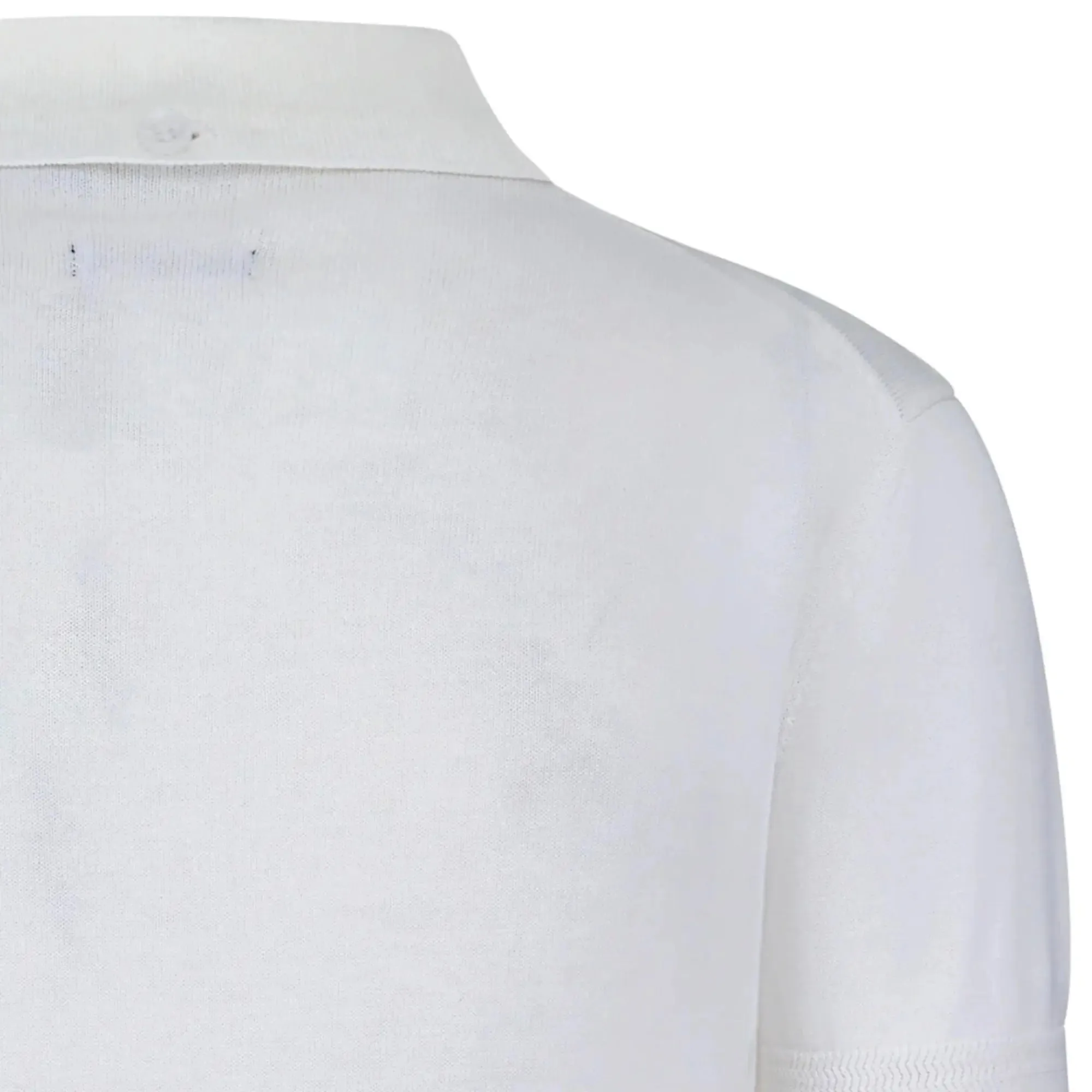 Archie Knitted Polo - White
