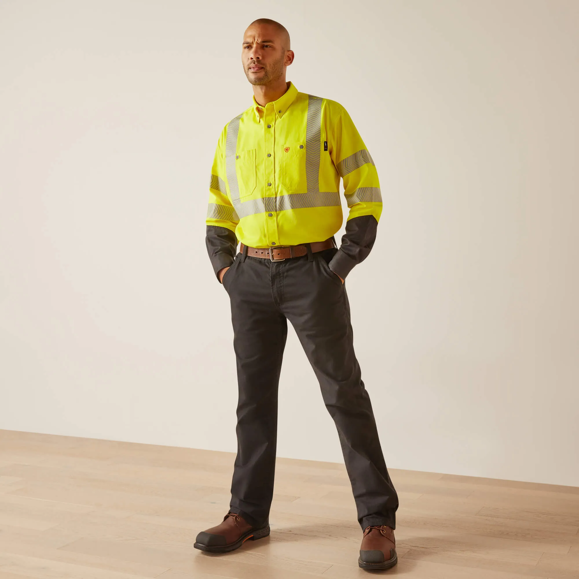 Ariat Mens FR Hi-Vis Work Shirt Style 10048689