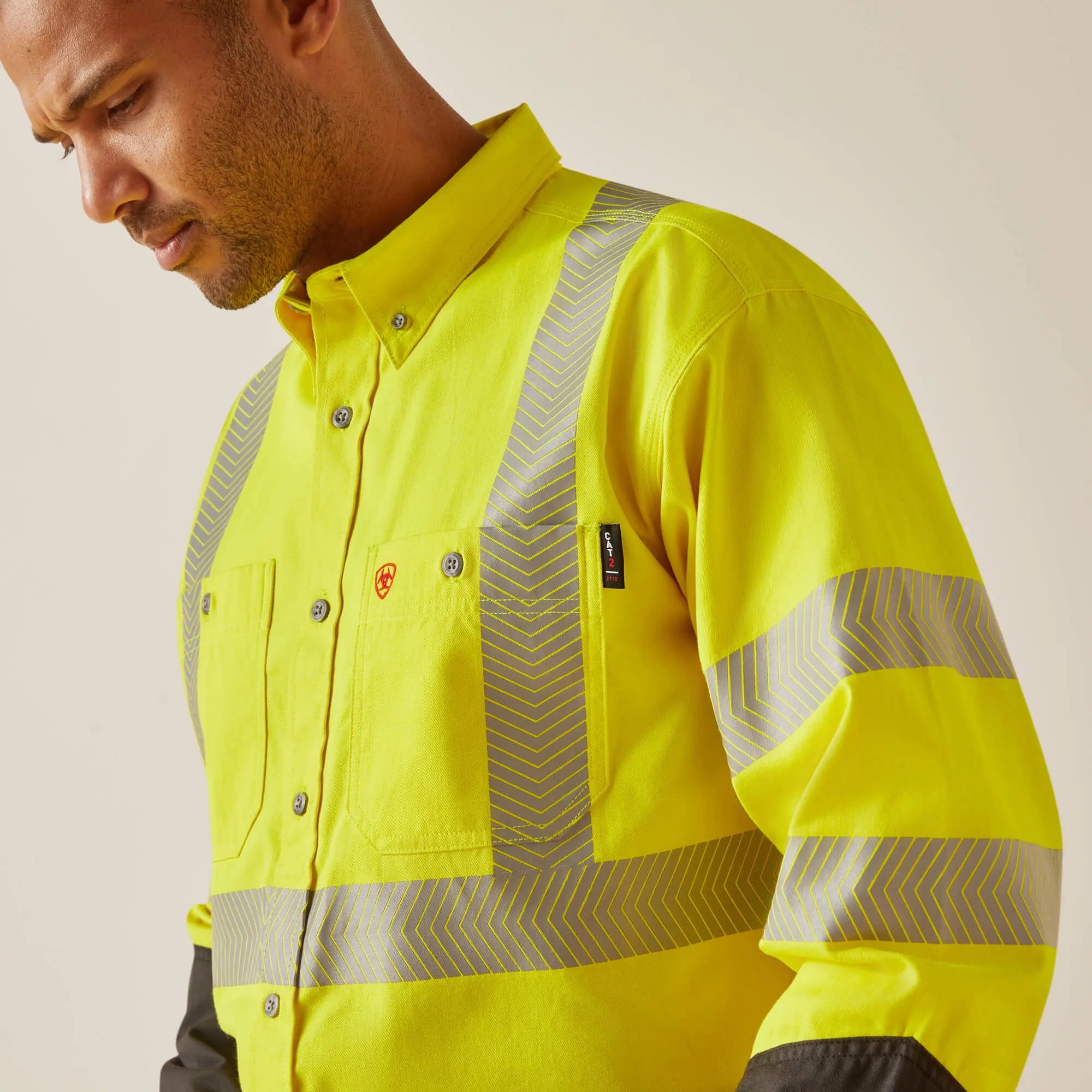 Ariat Mens FR Hi-Vis Work Shirt Style 10048689
