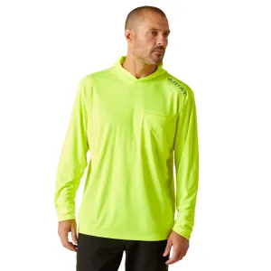 Ariat Men's Rebar Safety Yellow Sunblocker Shirt 10048978