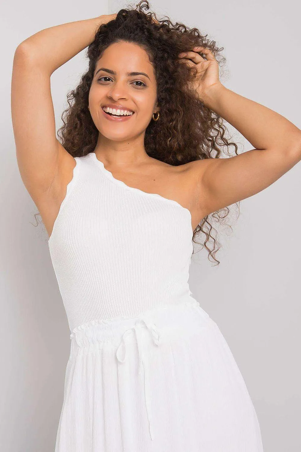 Asymmetrical Ribbed Acrylic Charm Top - Made in Europe