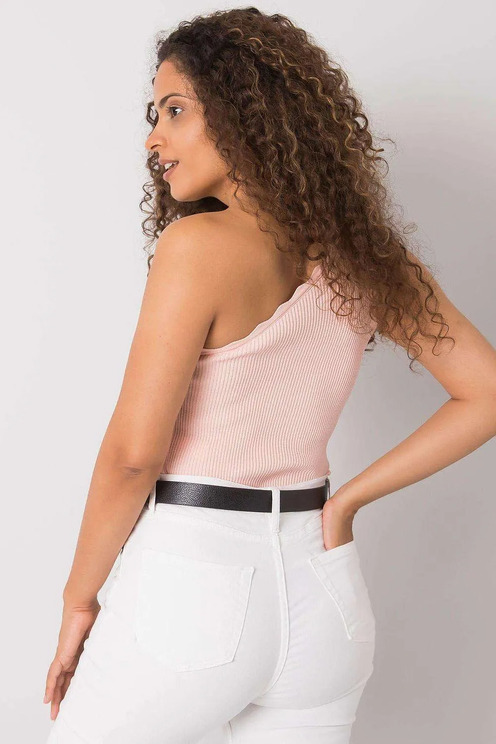Asymmetrical Ribbed Acrylic Charm Top - Made in Europe