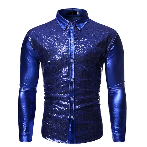 Body Shining Sequin Shirt