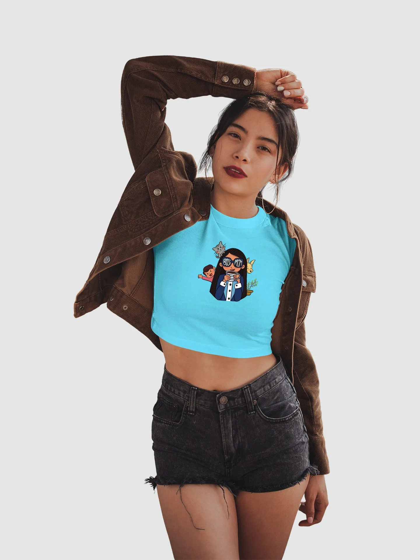 Boss Mom - Crop Tee