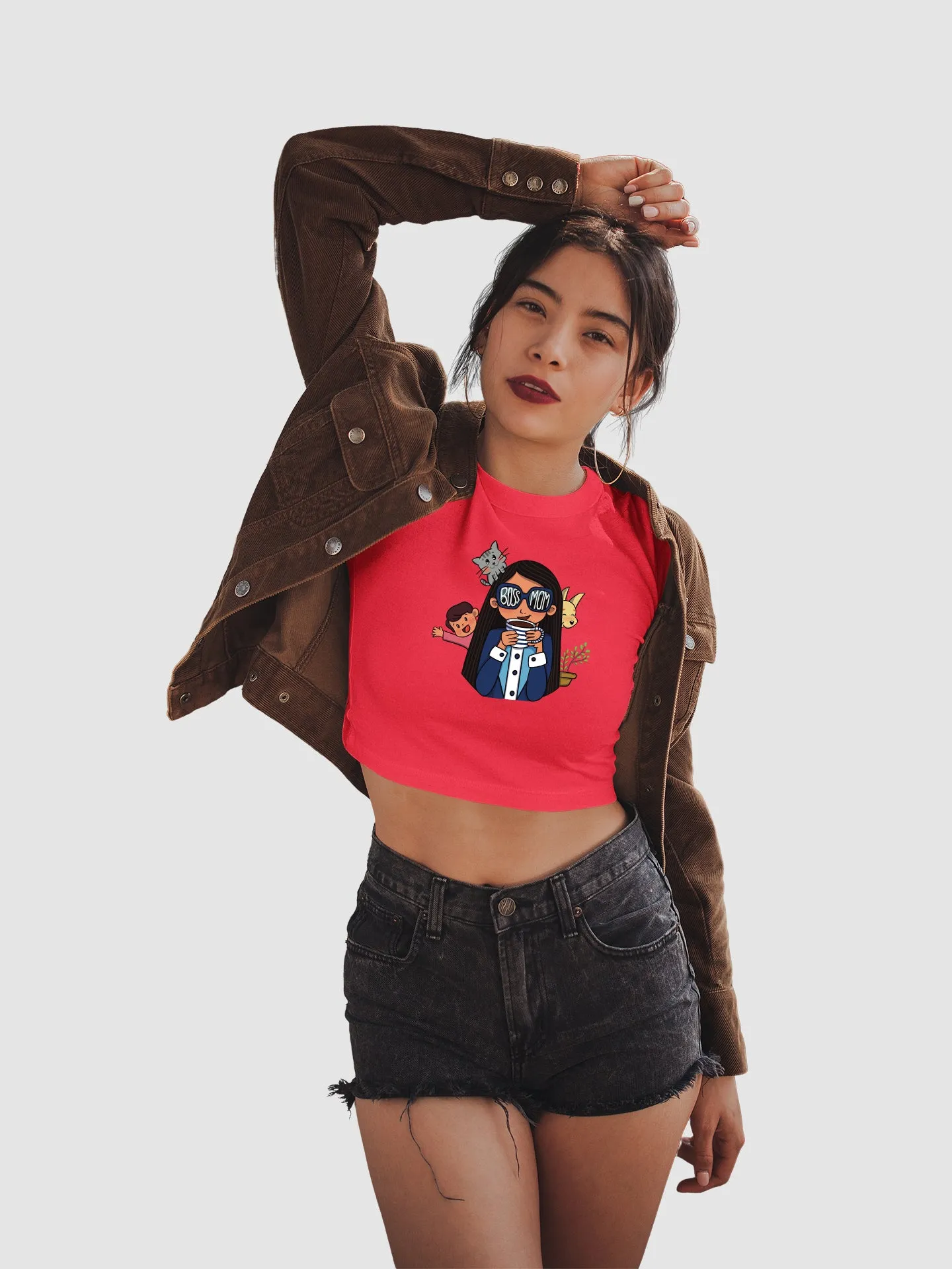 Boss Mom - Crop Tee