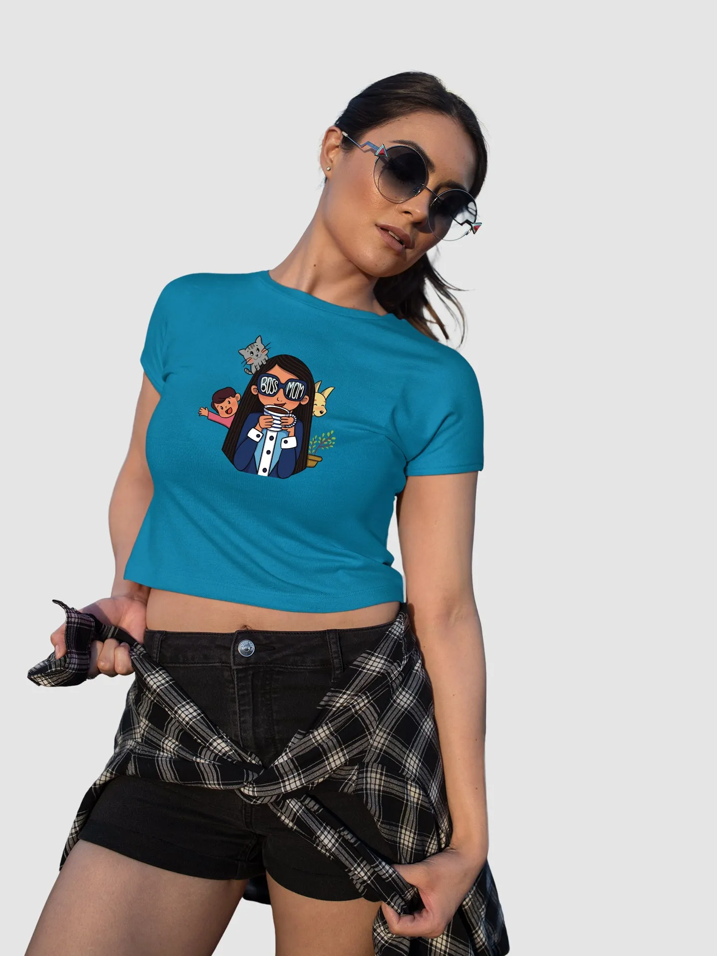 Boss Mom - Crop Tee