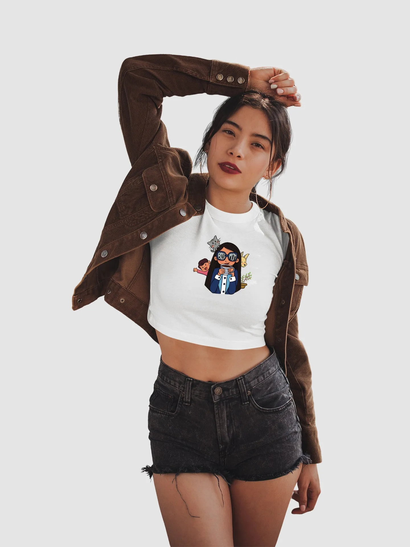 Boss Mom - Crop Tee