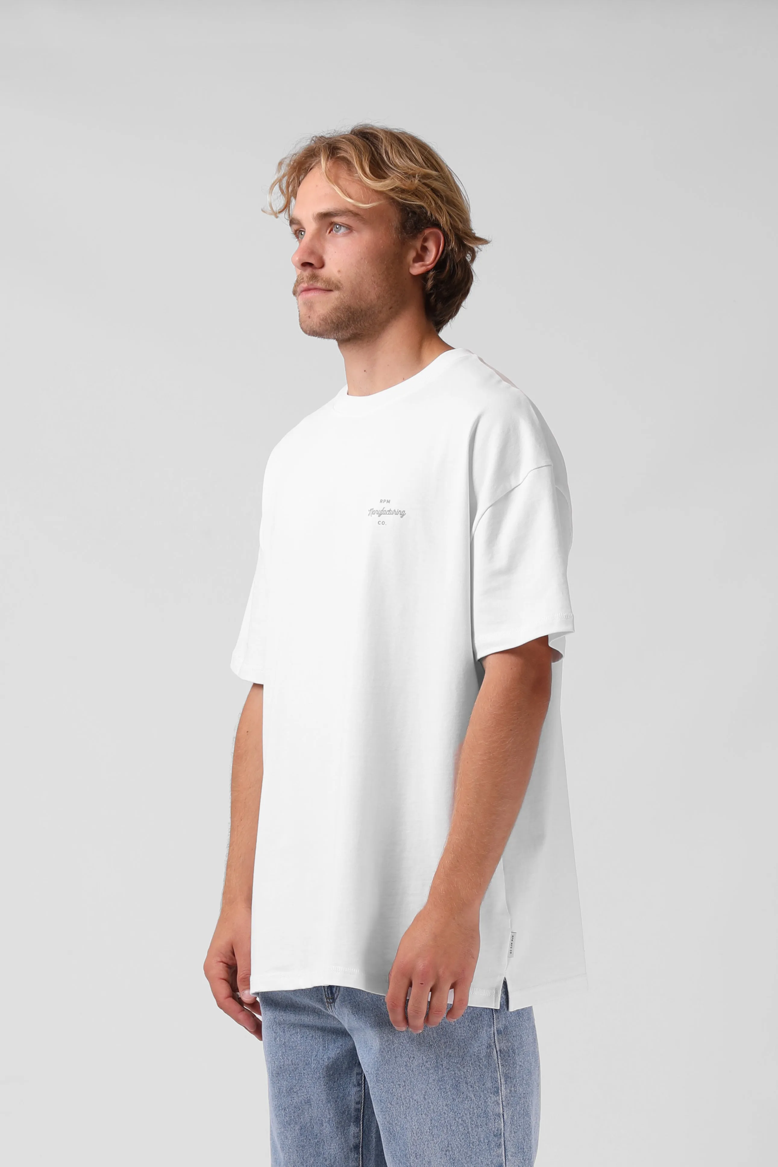 Box OS Tee - White