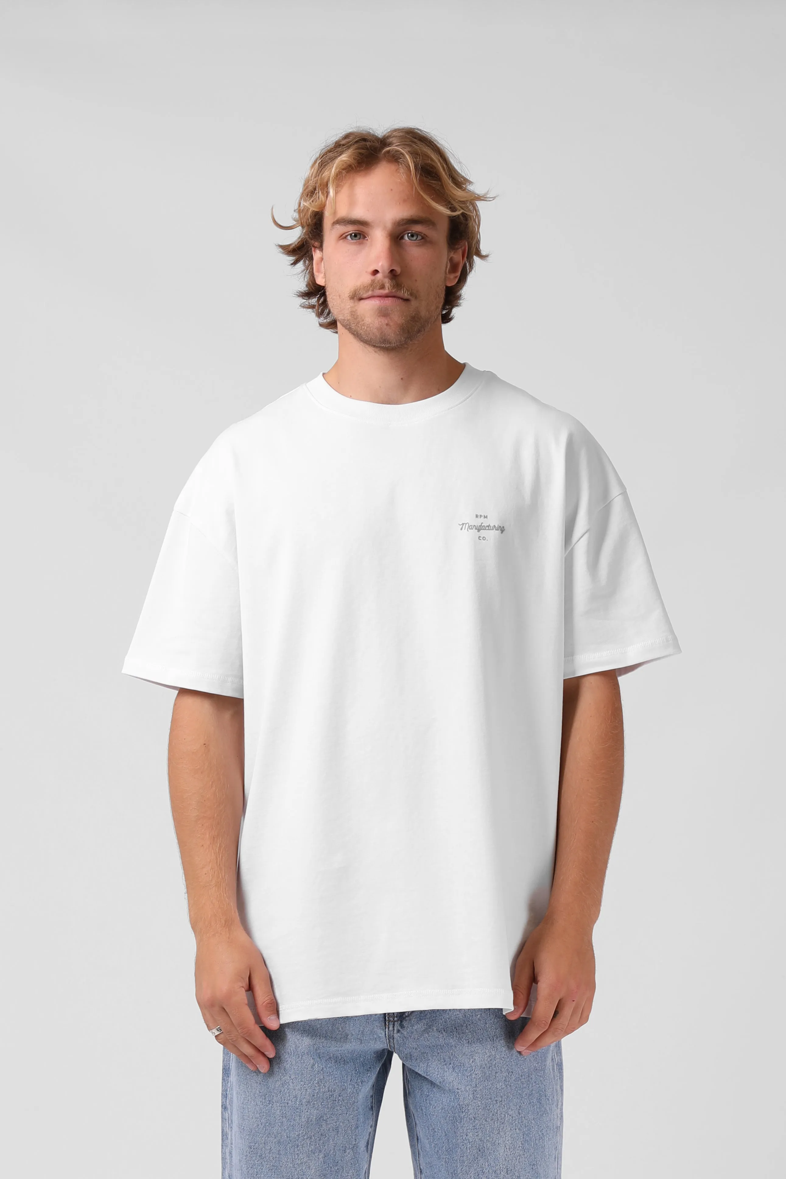 Box OS Tee - White