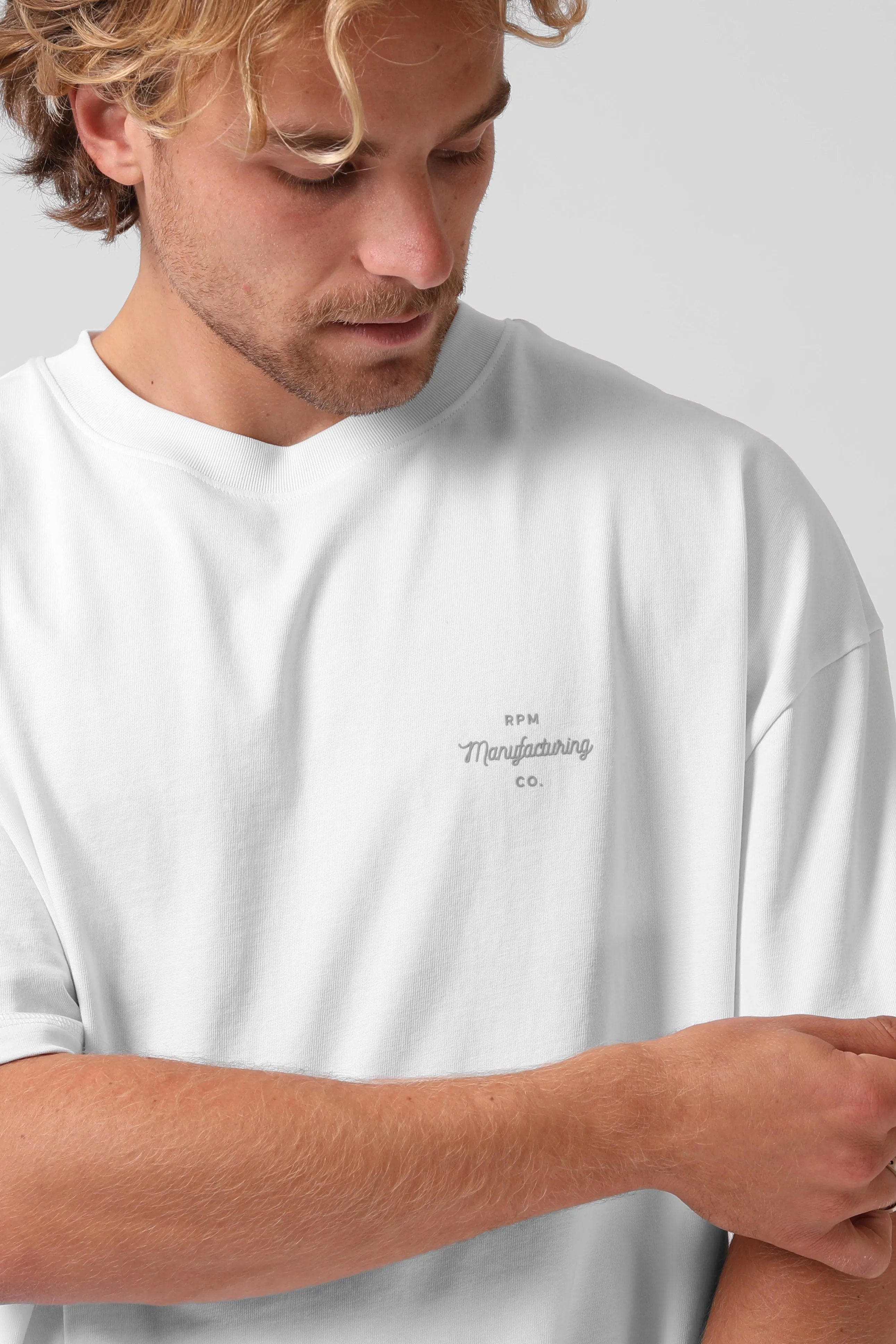 Box OS Tee - White