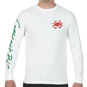 Christmas Crab Adult Long Sleeve Tee