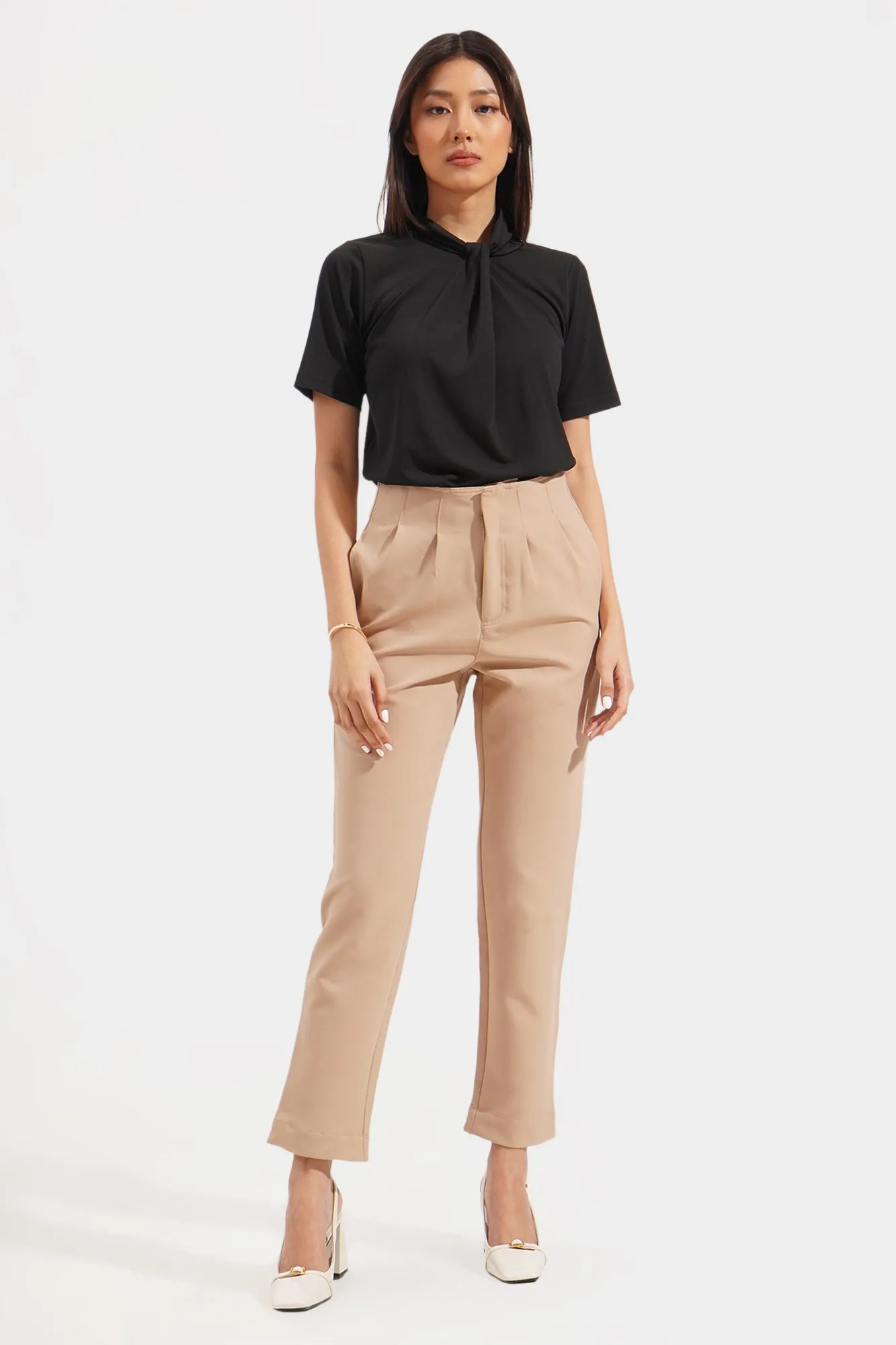 Closet Staples Tee with Tie Detail