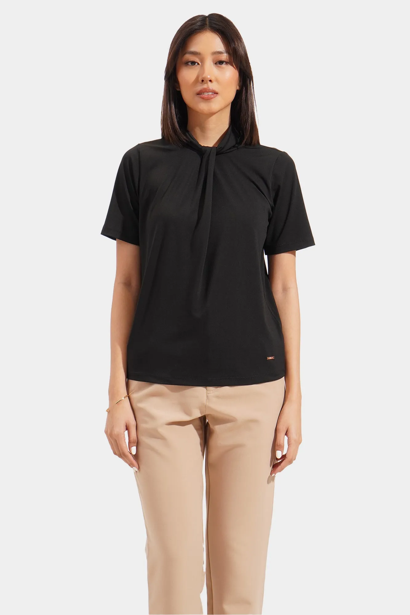 Closet Staples Tee with Tie Detail