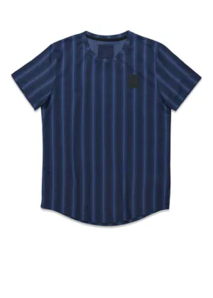 Combat SS Tee 3508 - Navy Stripe