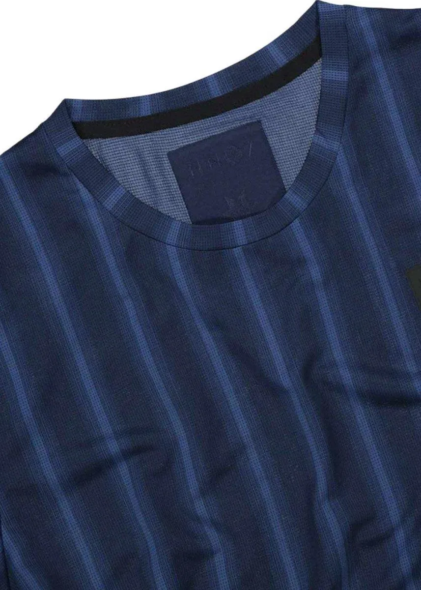 Combat SS Tee 3508 - Navy Stripe