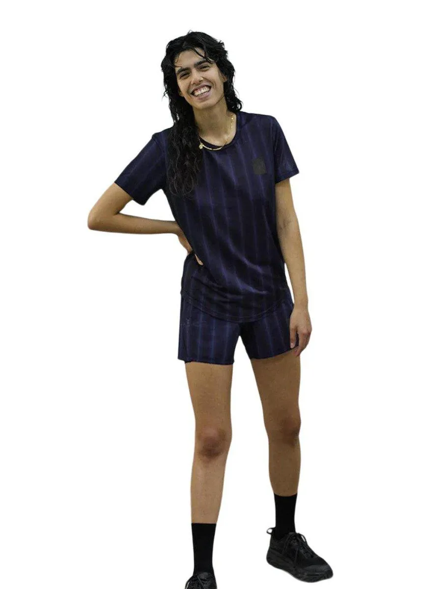 Combat SS Tee 3508 - Navy Stripe