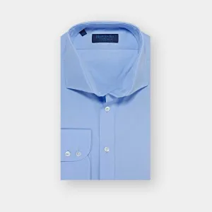 Contemporary Fit, Cutaway Collar, Two Button Cuff in Plain Sky Blue