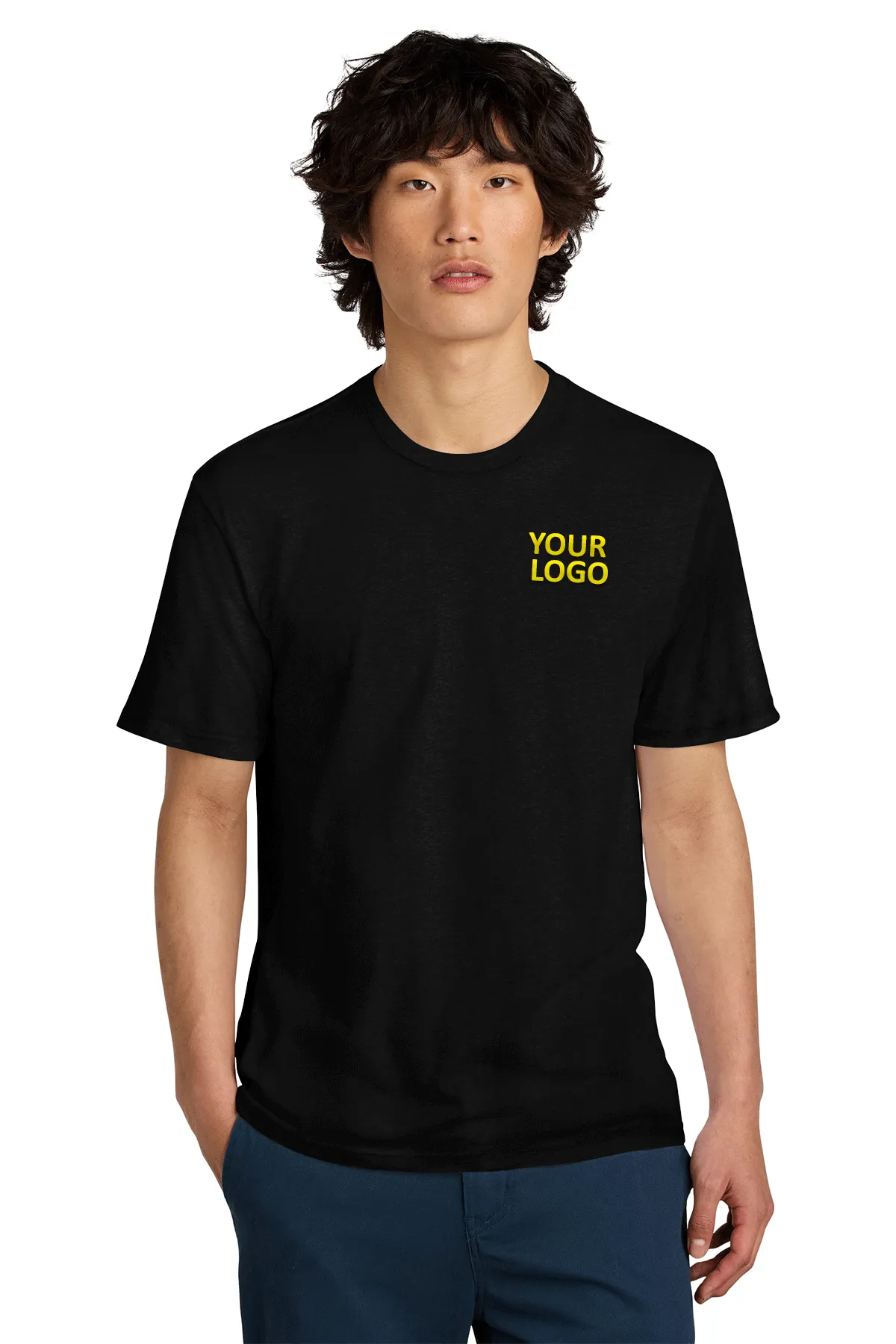 District Perfect Weight Custom Tees, Jet Black