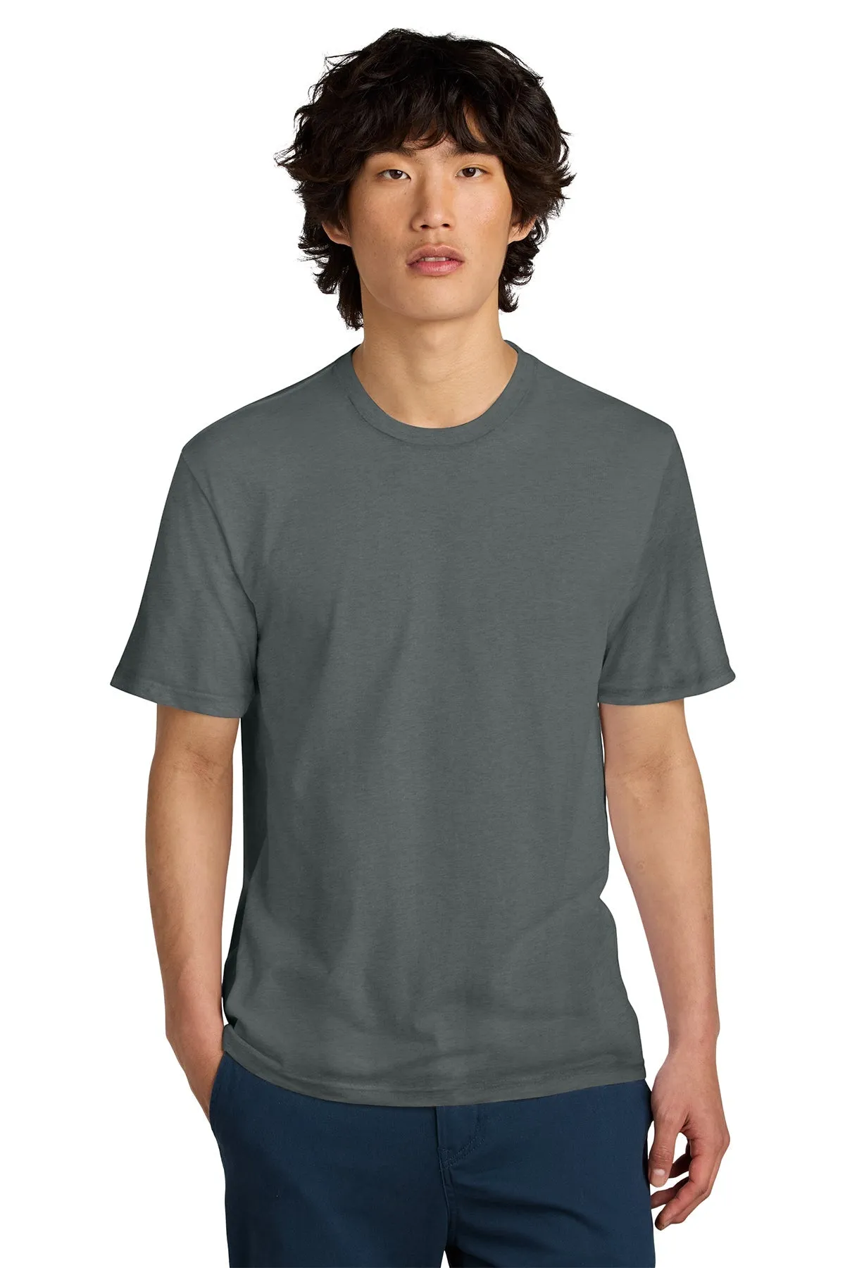 District Perfect Weight Custom Tees, Metal Grey