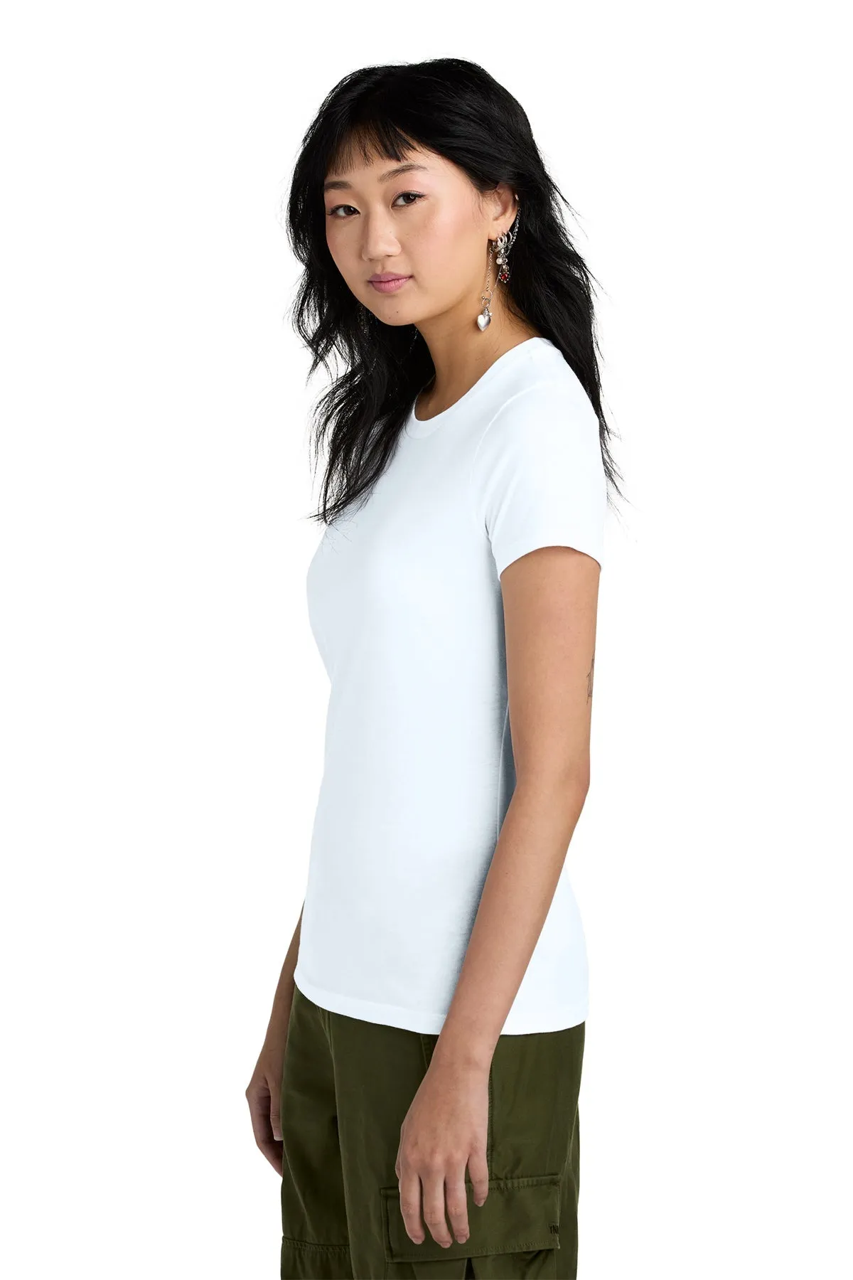 District Women’s Perfect Weight Custom Tees, Bright White