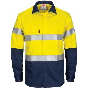 DNC Paton Saint Flame Retardant 2 Tone Cotton Shirt With 3M F/R Tape L/S (3409)