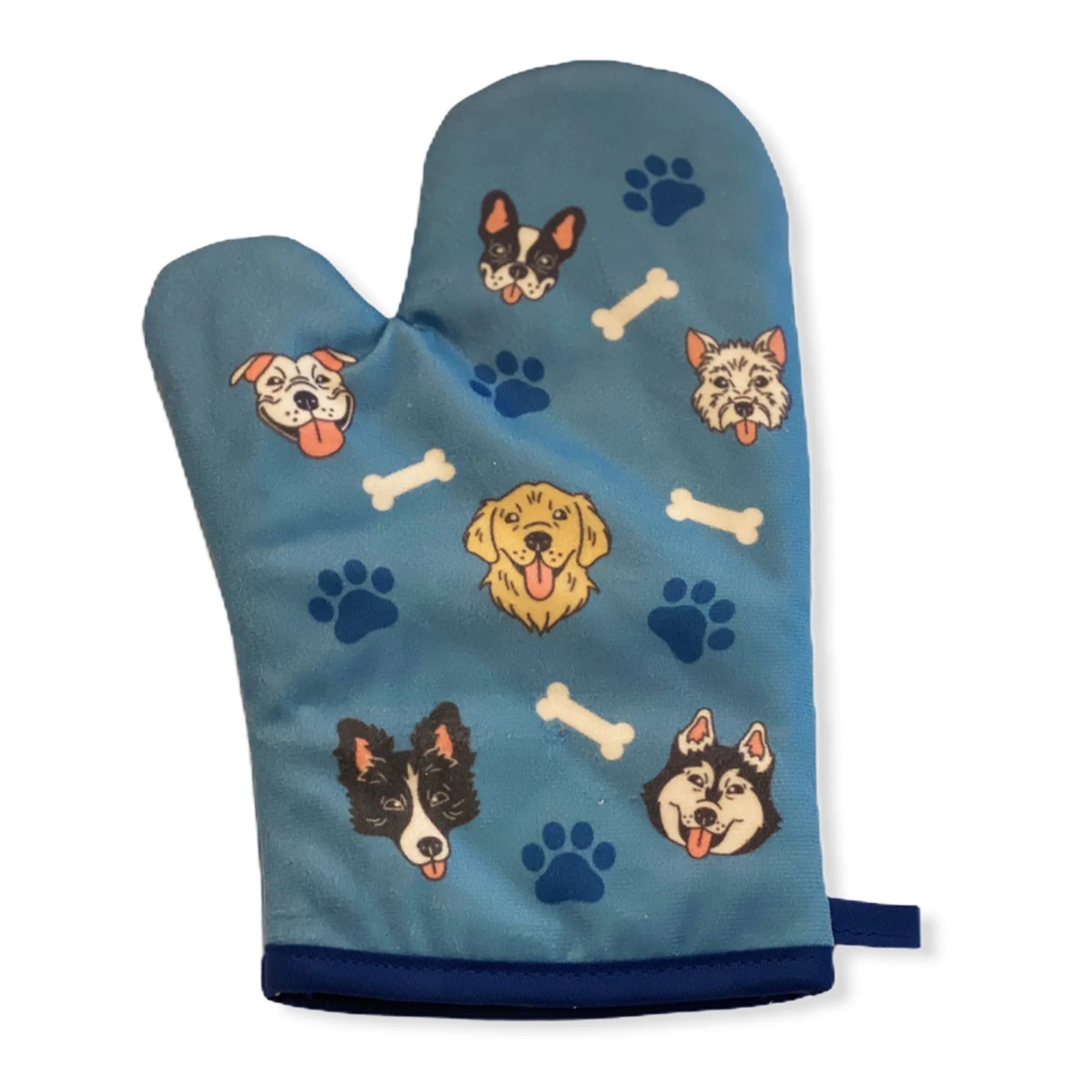 Dogs And Bones Oven Mitt   Apron