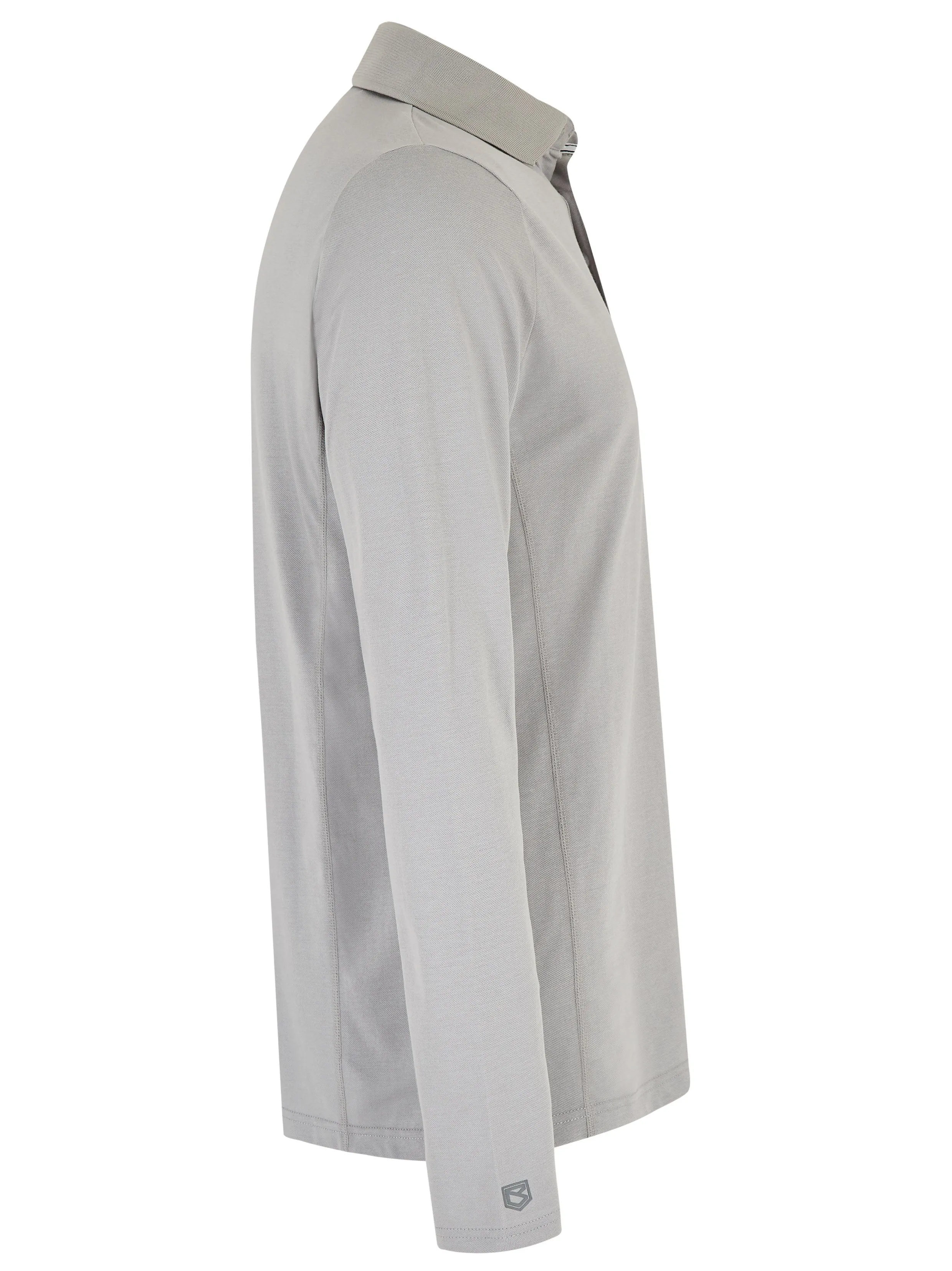 Dubarry Mens Freshford Long Sleeved Polo Platinum