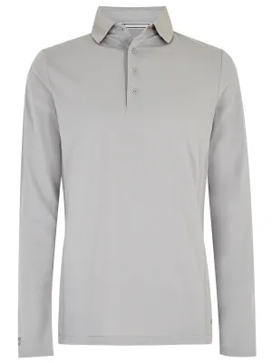 Dubarry Mens Freshford Long Sleeved Polo Platinum