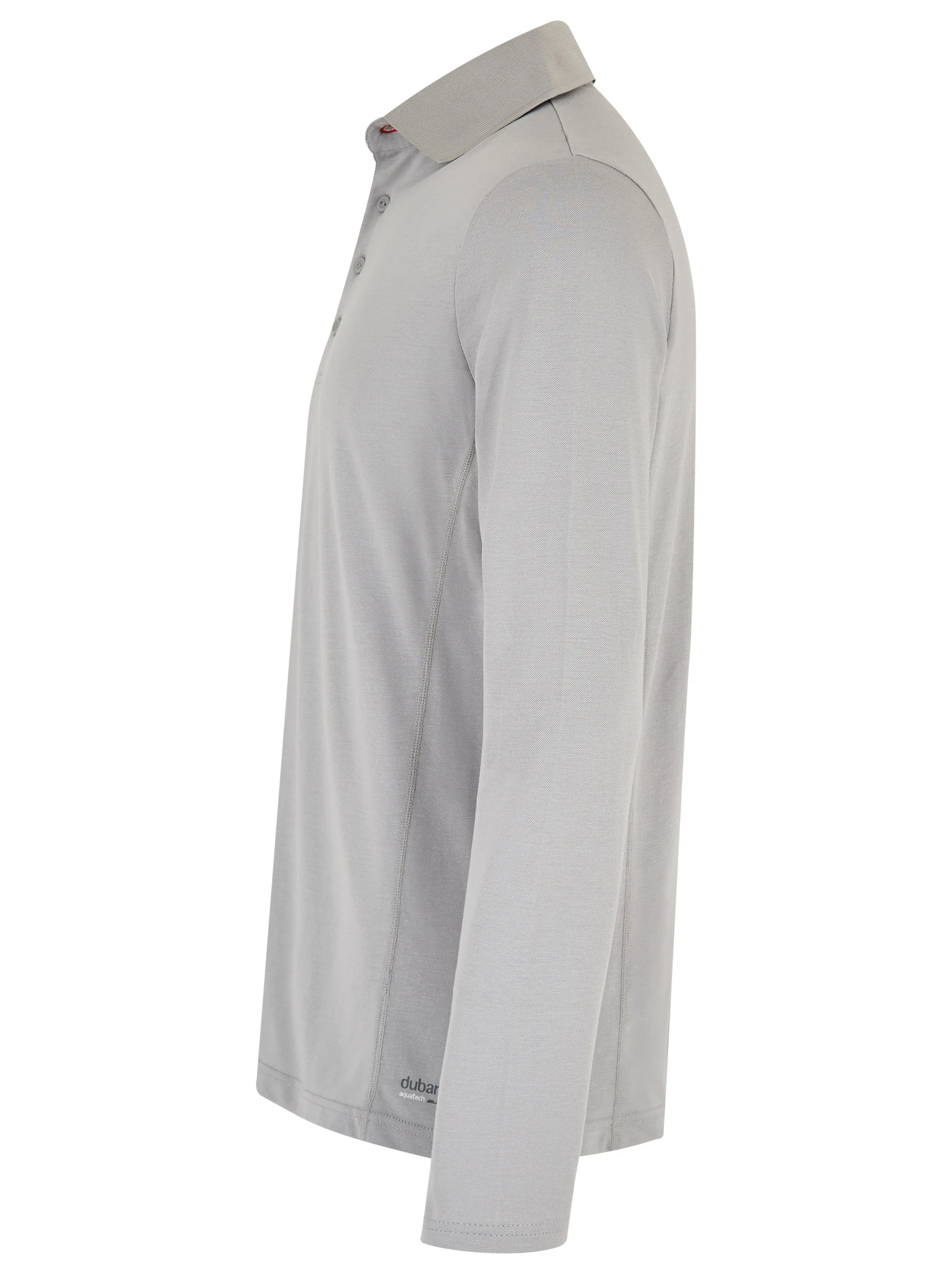 Dubarry Mens Freshford Long Sleeved Polo Platinum