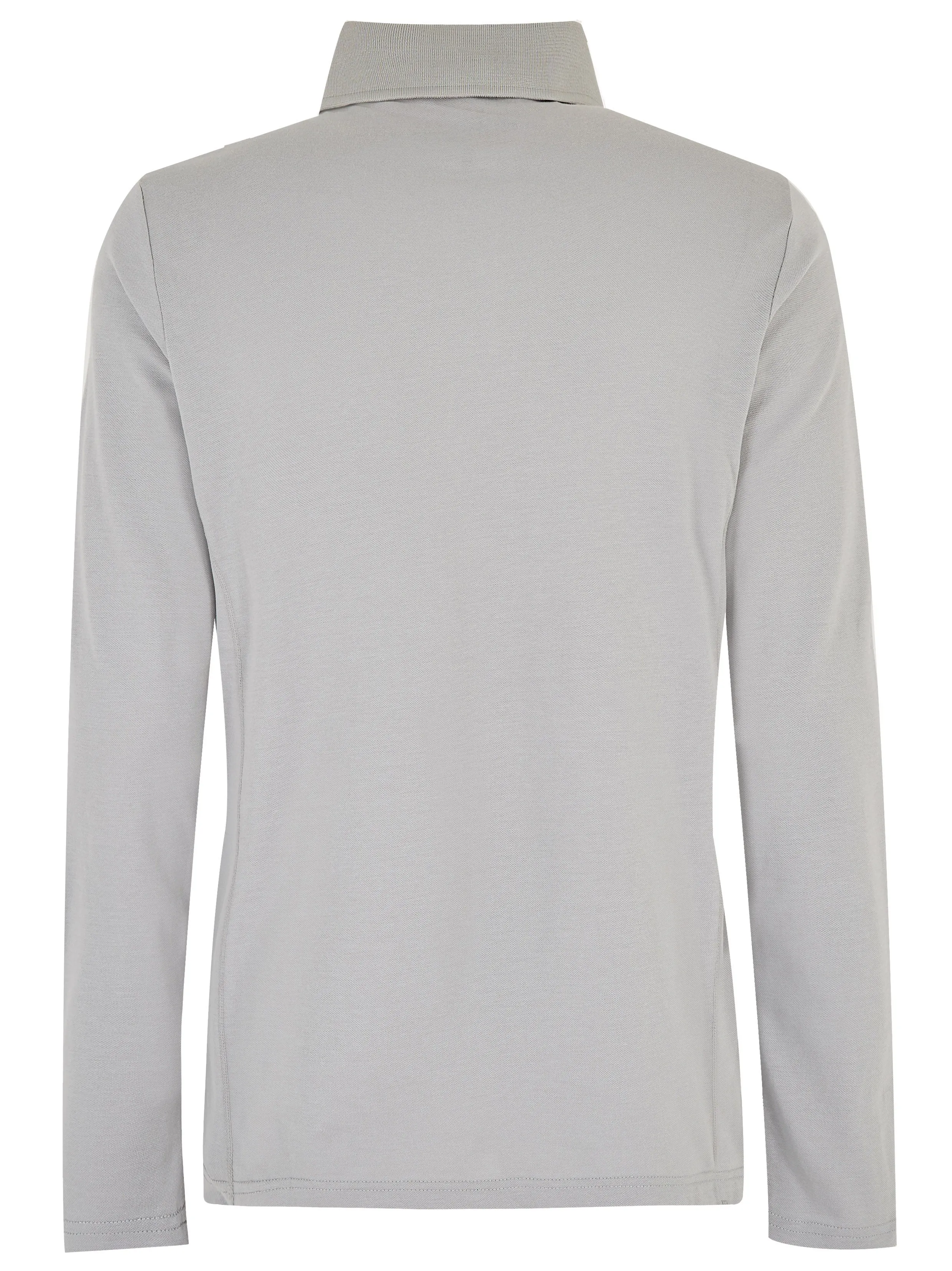 Dubarry Mens Freshford Long Sleeved Polo Platinum