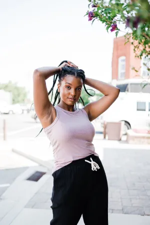 Essential Micro-Ribbed Athleisure Tank Top