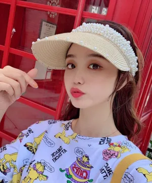 Fashion Pearl Sun Hat