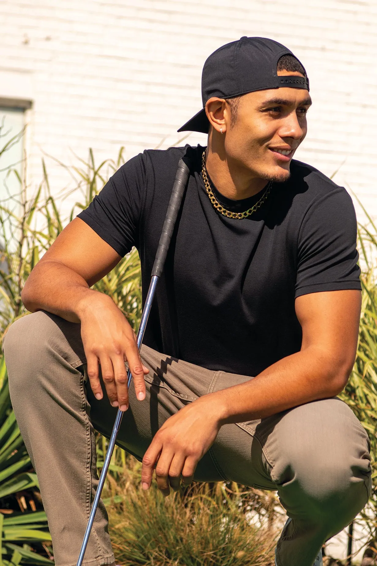 Feeder Stripe Tee - Black on Black