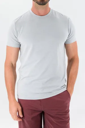 Feeder Stripe Tee - Melange Quiet Gray