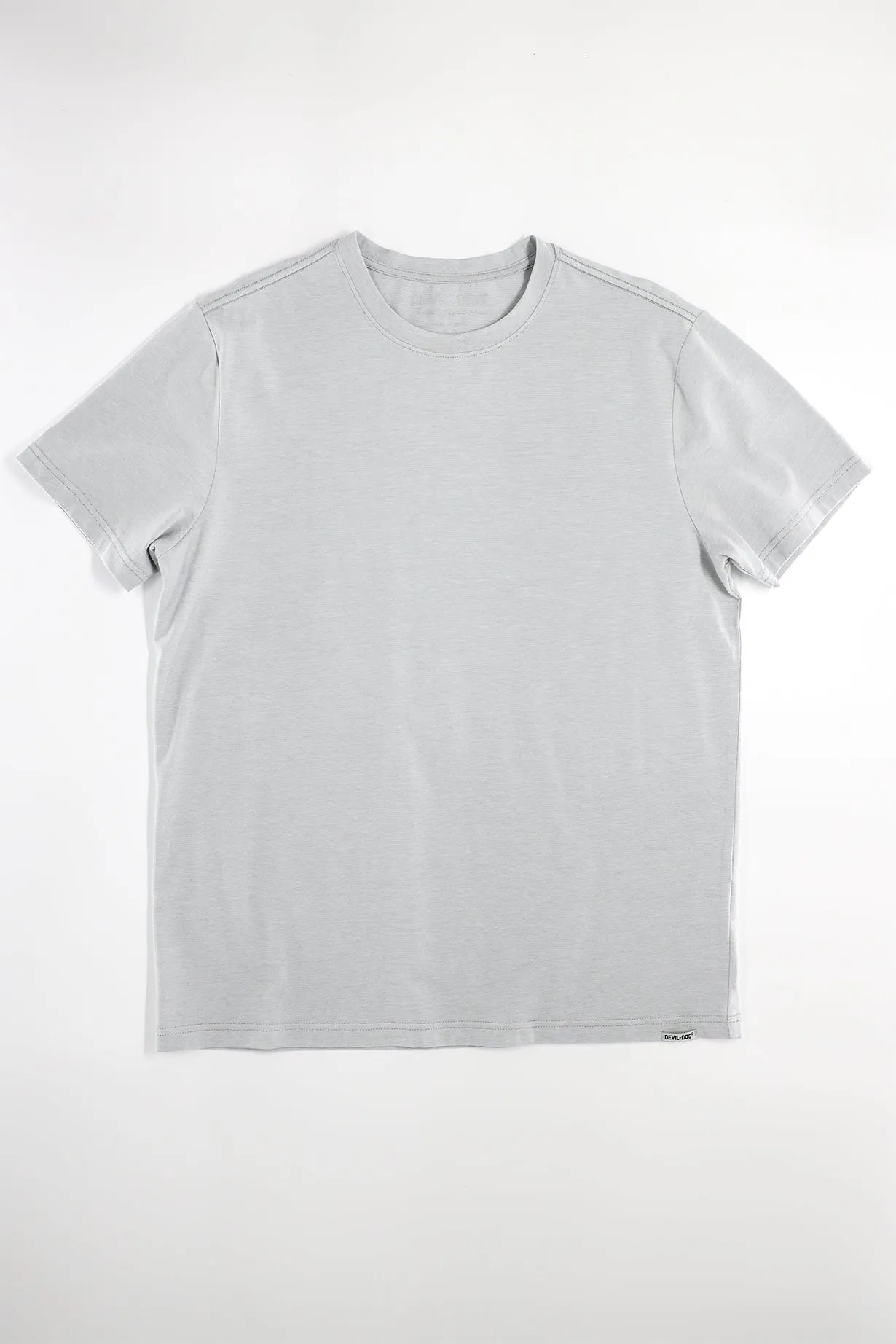 Feeder Stripe Tee - Melange Quiet Gray