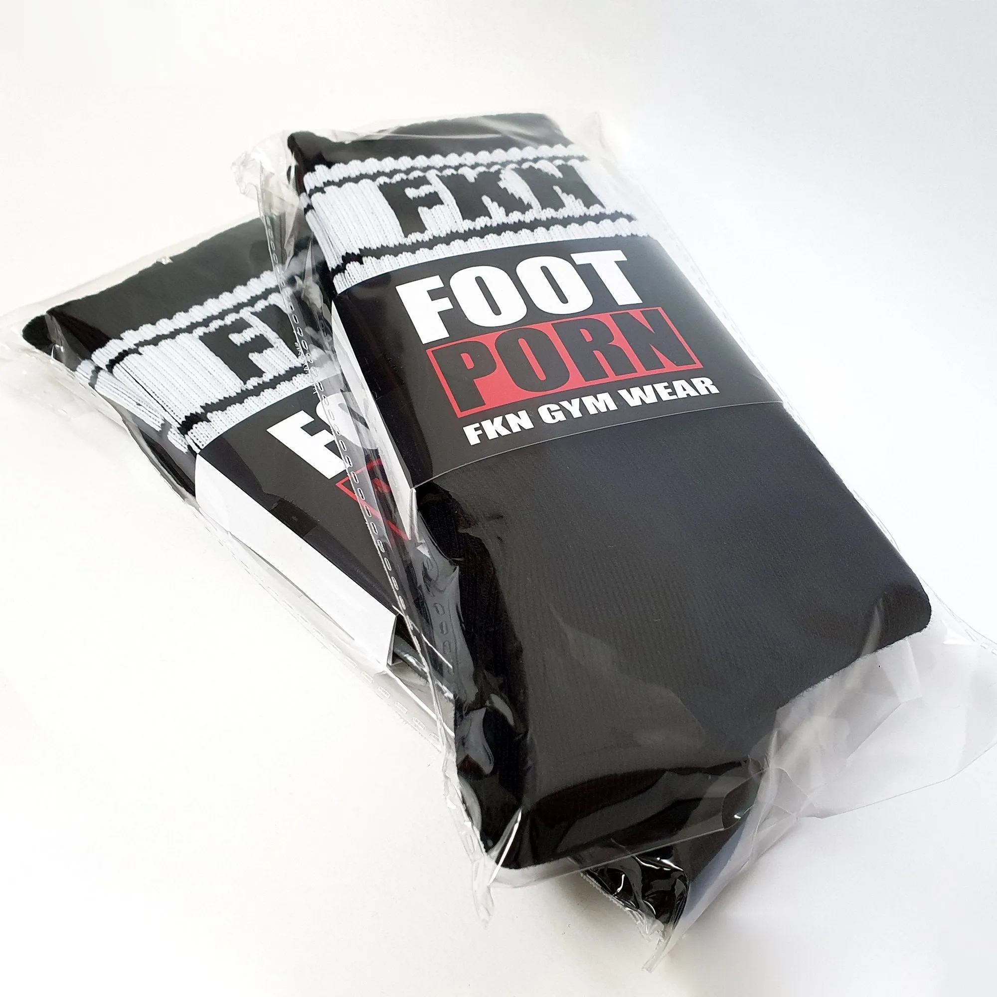 Foot Porn | Gym Crew Socks | Two Pair | White