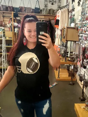 Football Helmet Tee