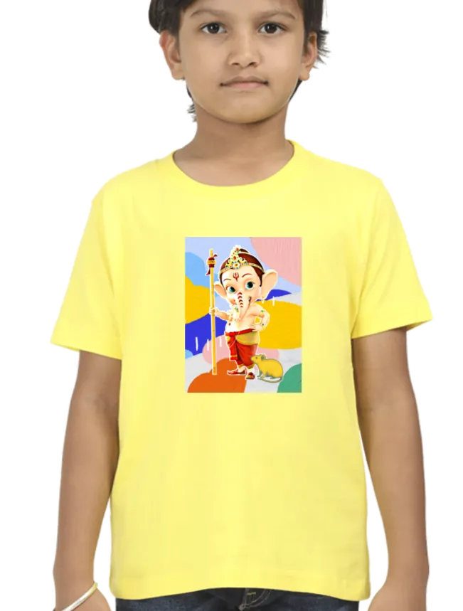 Ganesha T Shirt for Boys D41