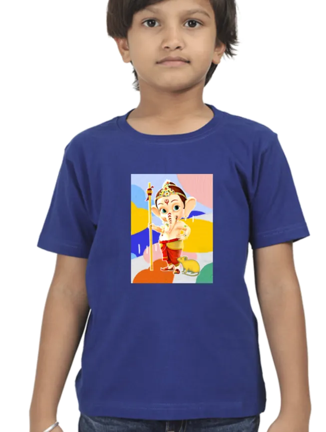 Ganesha T Shirt for Boys D41