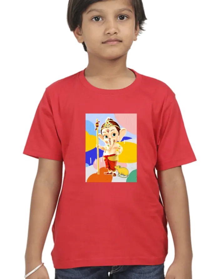 Ganesha T Shirt for Boys D41