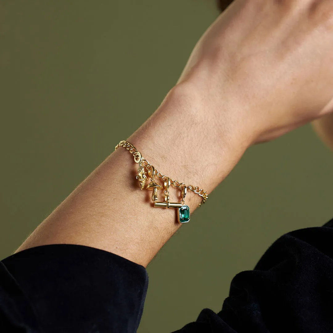 Gold T-Bar Pendant