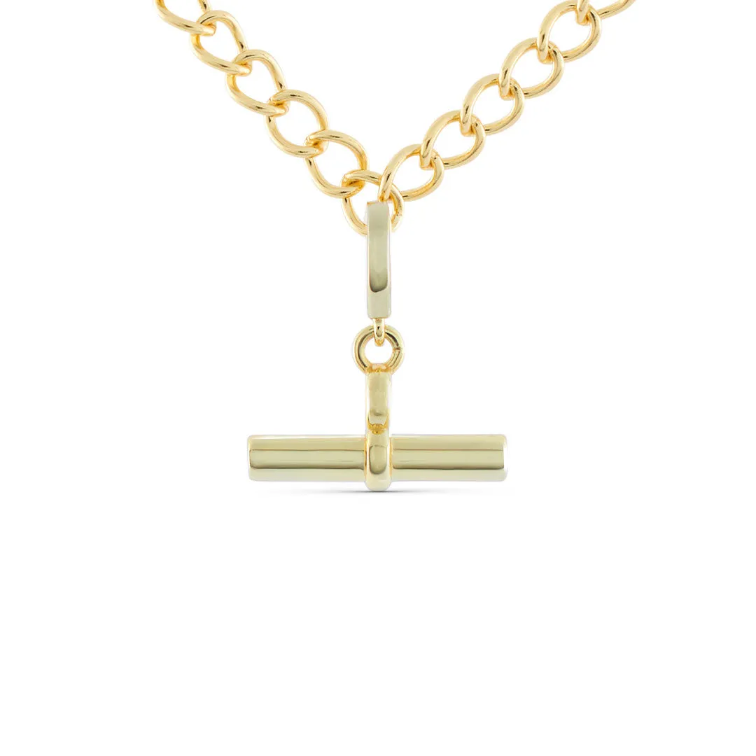Gold T-Bar Pendant